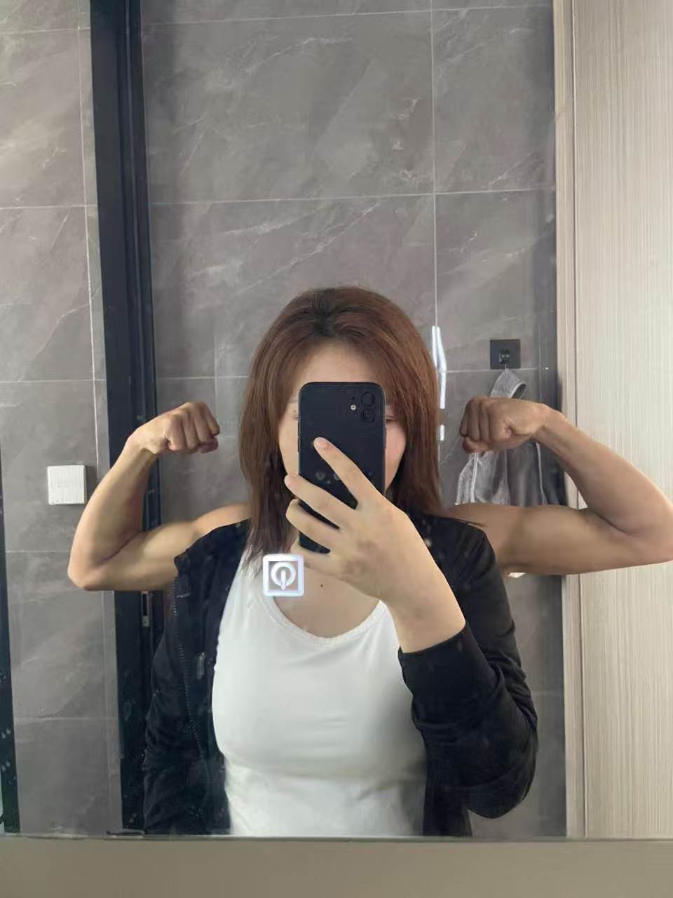 健身镜拍